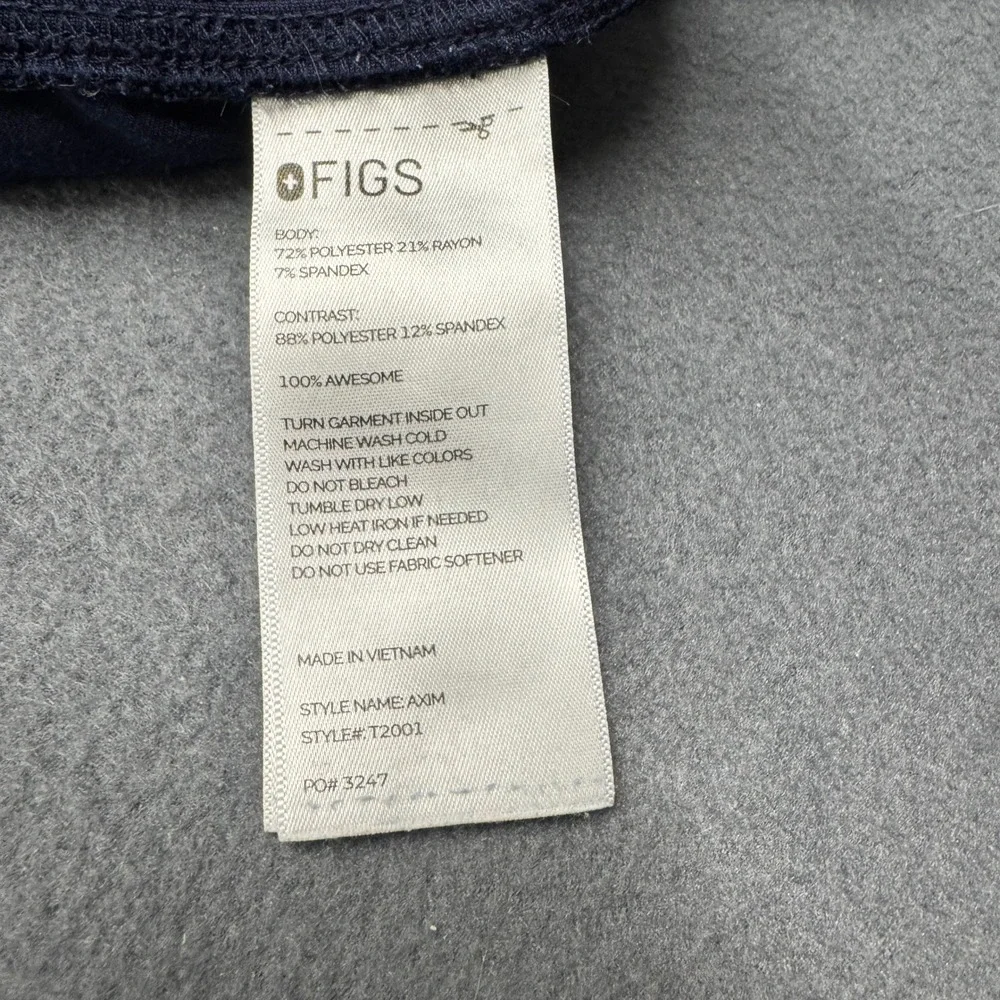 FIGS Axim Scrub Pants Mens XL Navy‎ Blue Medical Drawstring Elastic Waist